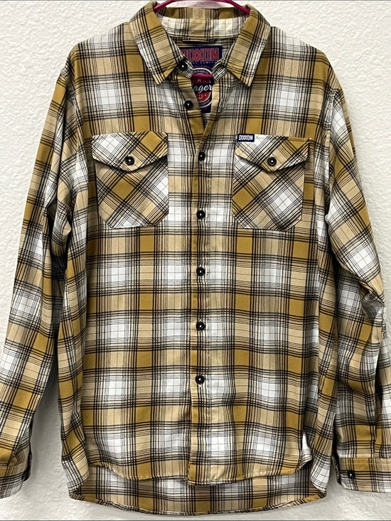 DIXXON Other - DIXXON “The Lager” Gold Plaid Button-Front Shirt #1094